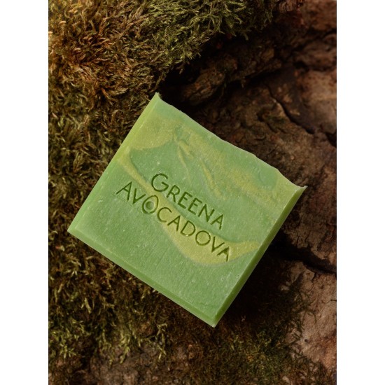 Мыло натуральное твердое Зеленое манго, 100 г. Greena Avocadova