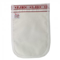 Рукавица Кесе средней жесткости для пилинга тела белая/шелк, Kelebek Kese